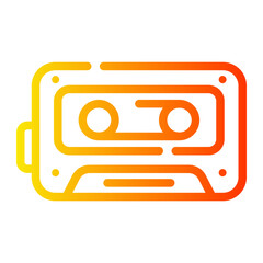 casette Line Gradient Icon