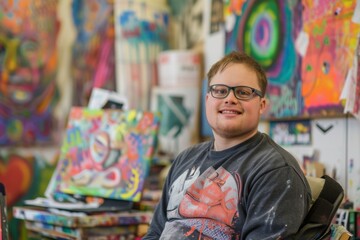 Enthusiastic Adult With Down Syndrome Embraces Creative Passion