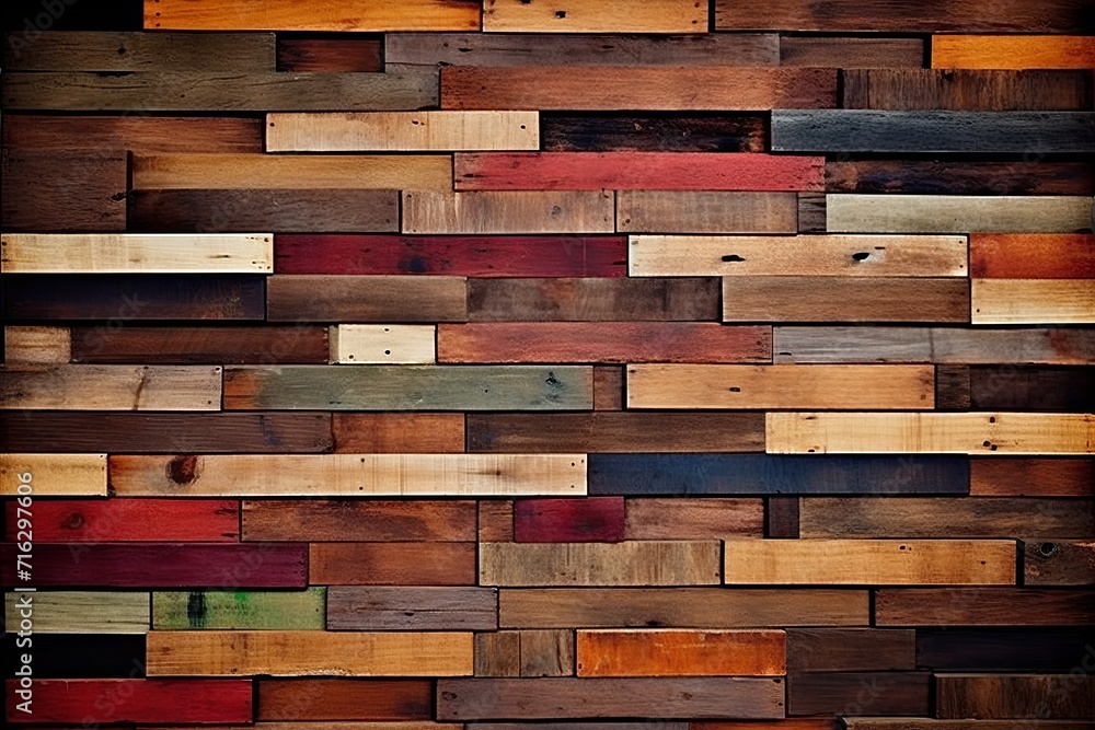 Poster captivating display of intricate wood patterns with a soothing dominant color palette