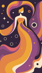 Abstract background poster. Good for fashion fabrics, postcards, email header, wallpaper, banner, events, covers, posters, advertising, and more. Women's day, mother's day background.