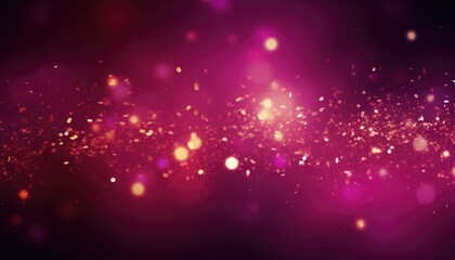 Neon Pink Abstract Sparkles Bokeh Background.