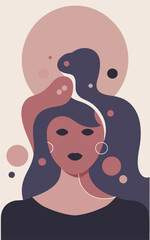 Abstract background poster. Good for fashion fabrics, postcards, email header, wallpaper, banner, events, covers, posters, advertising, and more. Women's day, mother's day background.