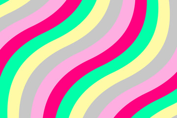 Loop pastel colored wavy stripe background for title movie
