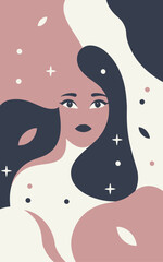 Abstract background poster. Good for fashion fabrics, postcards, email header, wallpaper, banner, events, covers, posters, advertising, and more. Women's day, mother's day background.