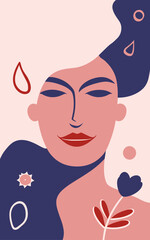 Abstract background poster. Good for fashion fabrics, postcards, email header, wallpaper, banner, events, covers, posters, advertising, and more. Women's day, mother's day background.