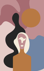 Abstract background poster. Good for fashion fabrics, postcards, email header, wallpaper, banner, events, covers, posters, advertising, and more. Women's day, mother's day background.