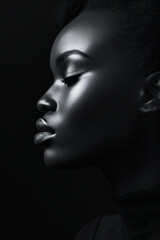 Fashion Portrait of Black Woman 