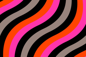 Loop vivid colored wavy stripe background for title movie