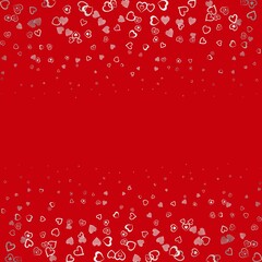 background from love hearts symbols with different size - 716301698