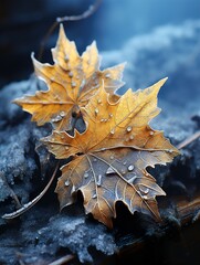 maple leaf on the ground