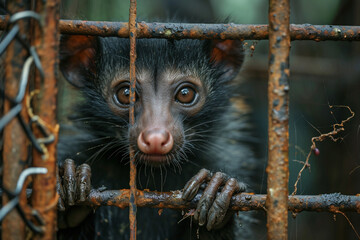 An illegal wildlife trade taking place away from prying eyes,