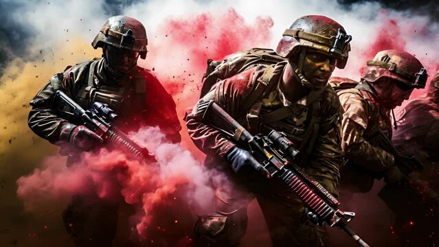 War Paint Get a glimpse of soldiers blending into their surroundings with the use of smoke grenades.
