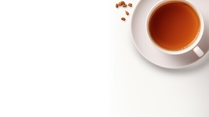 cup of tea design good for restaurant menu graphic design, generative AI