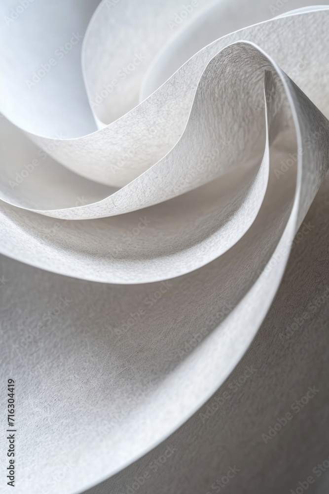 Poster a close-up view of a white cloth. versatile and suitable for various uses