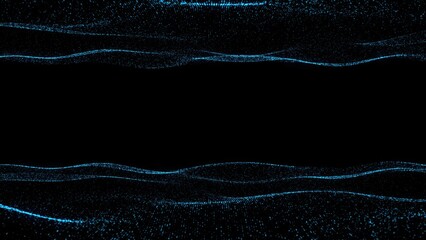 Abstract blue wave form technology background with blue light digital effect corporate concept