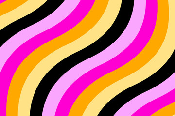 Loop vivid colored wavy stripe background for title movie