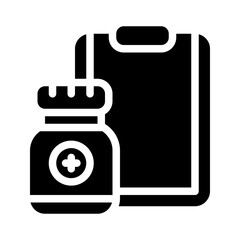 clipboard glyph icon