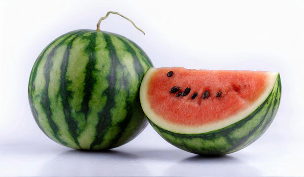 watermelon fruit high resolution images on white background