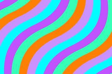 Obraz premium Loop colorful wavy stripe background for title movie