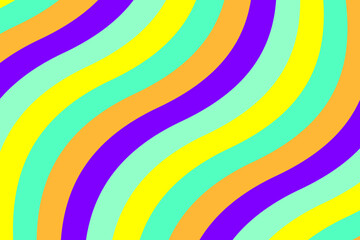 Obraz premium Loop colorful wavy stripe background for title movie