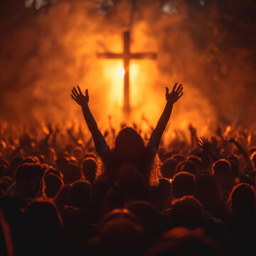 Generative AI, Eucharist Therapy Bless God Helping Repent Catholic Easter Lent Mind Pray