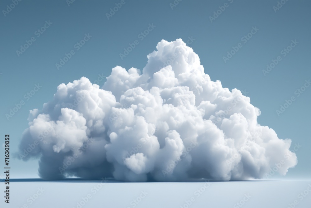 Aufkleber a large cloud floating in the middle of a clear blue sky. perfect for adding a touch of nature and s