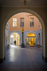 Passage way in Riga, Latvia