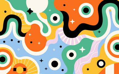 Abstract tulip background poster. Good for fashion fabrics, postcards, email header, wallpaper, banner, events, covers, advertising, and more.