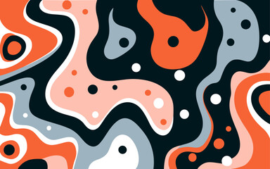 Abstract tulip background poster. Good for fashion fabrics, postcards, email header, wallpaper, banner, events, covers, advertising, and more.