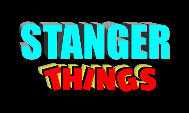 stranger things Vector Design use for printing, t-shirt, sublimation, cutting and more