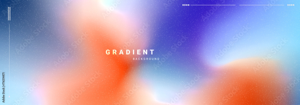 Poster trendy gradient with noisy textured background
