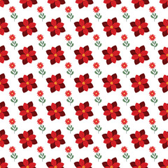 Free vector small flowers pattern.