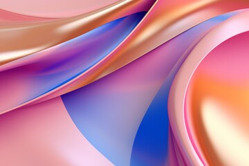 abstract background with smooth lines in pink, blue and purple colors