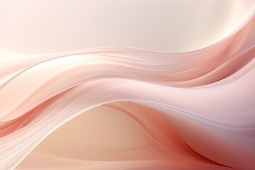 abstract background with smooth lines in beige and pink colors.