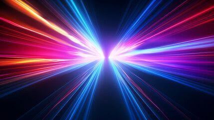 Line glowing motion blur illustration light background, energy neon light, effect bright line glowing motion blur