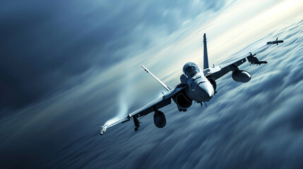 大空を飛ぶ戦闘機 - obrazy, fototapety, plakaty