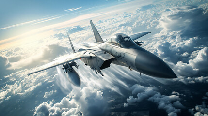 大空を飛ぶ戦闘機