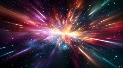 Naklejka premium Line glowing motion blur illustration light background, energy neon light, effect bright line glowing motion blur