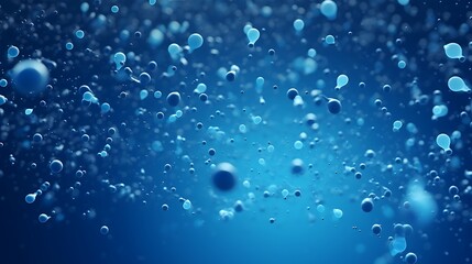 many blue particles on a blue background