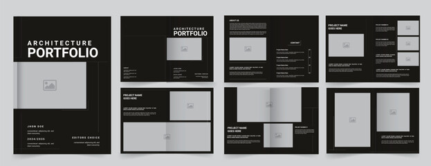 Portfolio Design Template, Architecture portfolio brochure design
