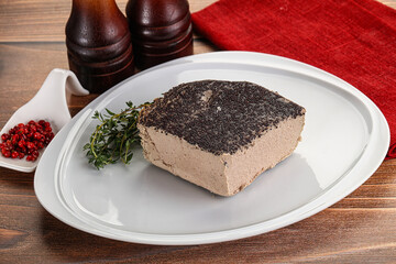 Delicous liver pate snack appetizer