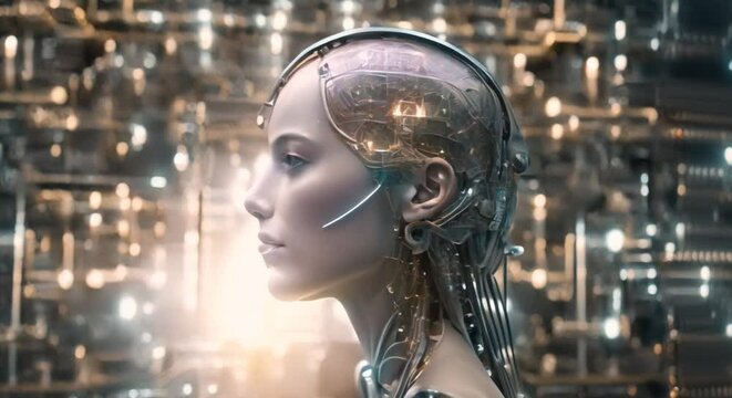 Woman ai humanoid robot