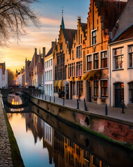 Fototapeta premium Belgian Canal