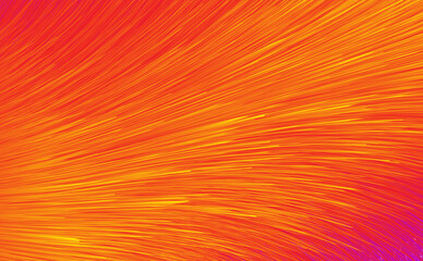 Wavy Lines Abstract Background. Orange Abstract Background Vector