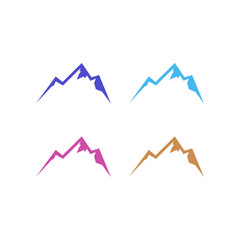 Extreme Travel Hills Mountains Sign Symbol Logo Vector