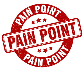 pain point stamp. pain point label. round grunge sign