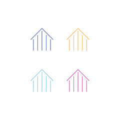 REAL ESTATE DEVELOPMENT SIGN SYMBOL LOGO VECTOR CLIPART ILLUSTRATION