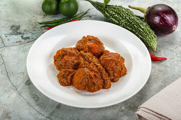 Kashmiri aloo dum - potato stuffed cheese