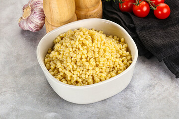 Organic wheat pasta - boiled ptitim