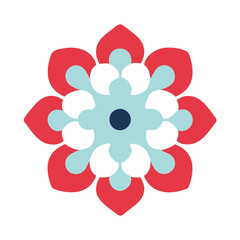 Beautiful flower shape design for various decorations.